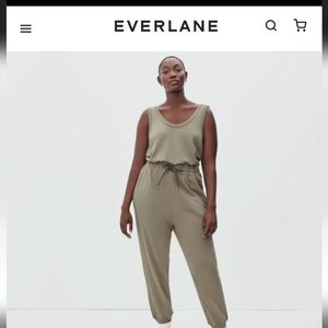 Everlane French Terry Jumpsuit I'm Green